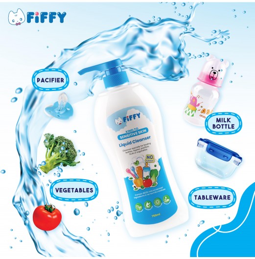 FIFFY BABY LIQUID CLEANSER REFILL PACK NO FLAVOUR (600ML)