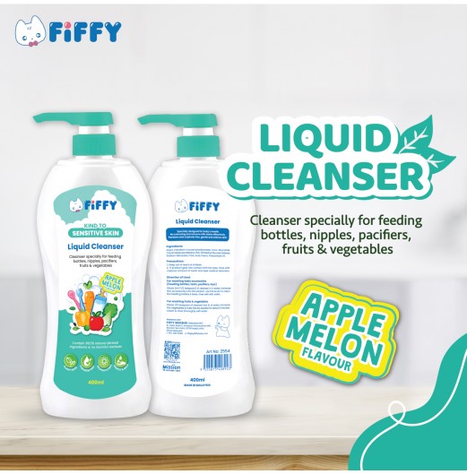 FIFFY LIQUID CLEANSER APPLE MELON 400ML (2554)
