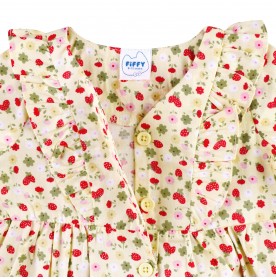 FIFFY STRAWBERRY FLOWER DRESS
