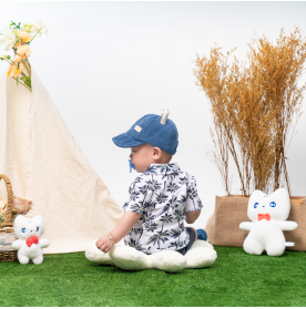FIFFY BAJU BAYI BEACH BREEZE SHORT SLEEVE BOY SHIRT SUIT (2623515)