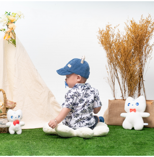 FIFFY BAJU BAYI BEACH BREEZE SHORT SLEEVE BOY SHIRT SUIT (2623515)