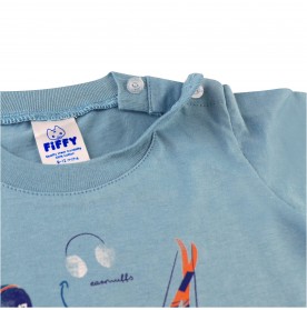 FIFFY SKIING DREAM LONG SLEEVE VEST+ LONG PANT BOY SUIT