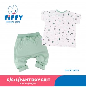 FIFFY BALLOON WISH SHORT SLEEVE + LONG PANT BOY SUIT