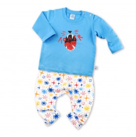 FIFFY ROARING LION LONG SLEEVE + LONG PANT BOY SUIT
