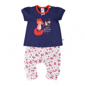 FIFFY BEST FRIENDS SHORT SLEEVE VEST+ LONG PANT SUIT GIRL SUIT