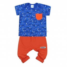 FIFFY SUPER GOAL SHORT SLEEVE + LONG PANT BOY SUIT