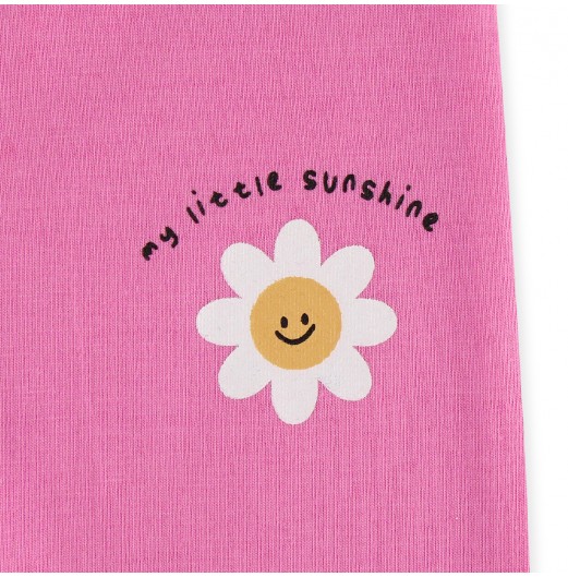 FIFFY MY LITTLE SUNSHINE SHORT SLEEVE VEST+ LONG PANT GIRL SUIT