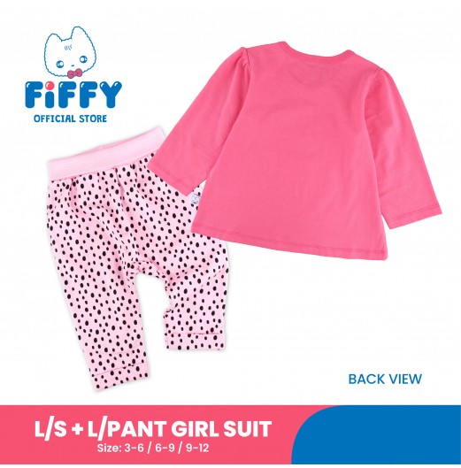 FIFFY WILD IN THE JUNGLE LONG SLEEVE + LONG PANT GIRL SUIT