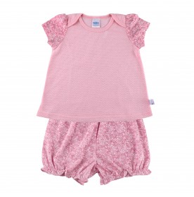 FIFFY PINKY SEASON BLOUSE SUIT