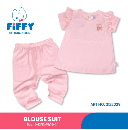 FIFFY SWEET CARROT BABY BLOUSE SUIT
