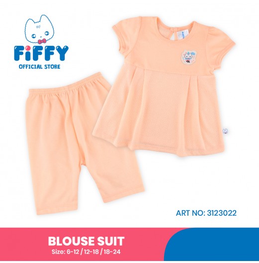 FIFFY BUBBLE TEA BLOUSE SUIT (3123022)