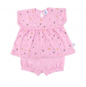 FIFFY FLOWER STORY BLOUSE SUIT (3123201)