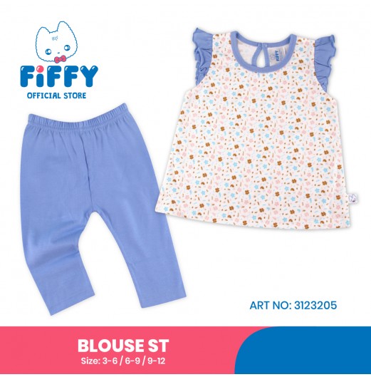 FIFFY FLOWER DAY BLOUSE SUIT