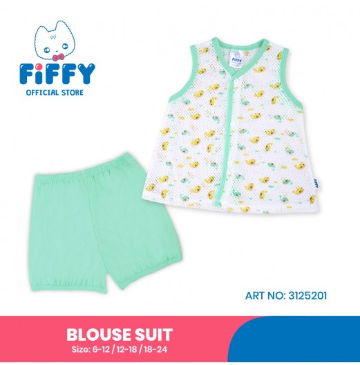 FIFFY BAJU BAYI WIGGLY WHALES BLOUSE SUIT (3125201)