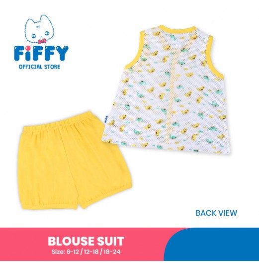 FIFFY BAJU BAYI WIGGLY WHALES BLOUSE SUIT (3125201)