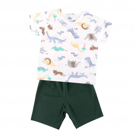 FIFFY EXTINCT ANIMALS T-SHIRT SUIT