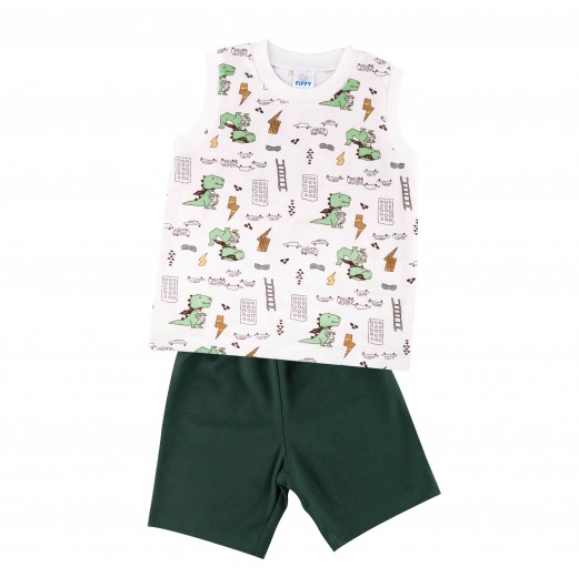 FIFFY BEAUTIFUL DINOSAUR TANK TOP SUIT