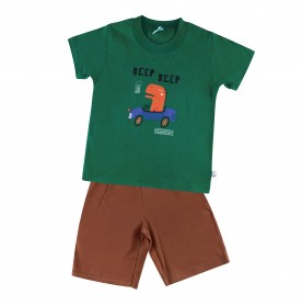 FIFFY NERVOUS DINOSAUR T-SHIRT SUIT