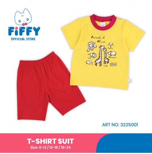 FIFFY ANIMAL OF AFRICA T-SHIRT SUIT