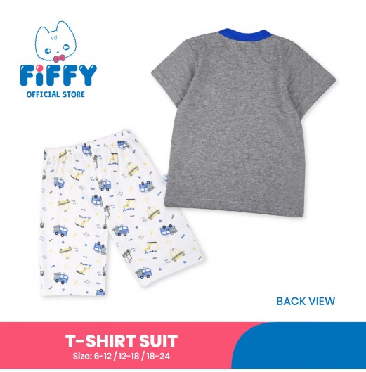 FIFFY TINY WHEELS POCKET BAJU BAYI T-SHIRT SUIT (3225013)