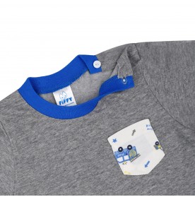 FIFFY TINY WHEELS POCKET BAJU BAYI T-SHIRT SUIT (3225013)