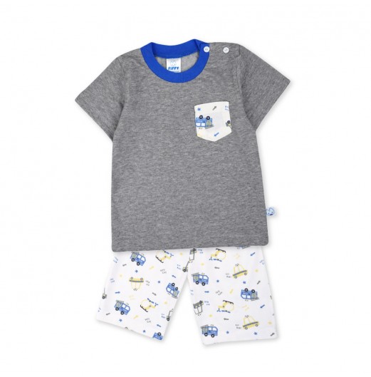 FIFFY TINY WHEELS POCKET BAJU BAYI T-SHIRT SUIT (3225013)