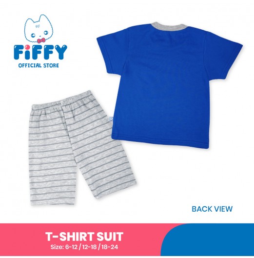 FIFFY FIRETRUCK BAJU BAYI T-SHIRT SUIT (3225014)