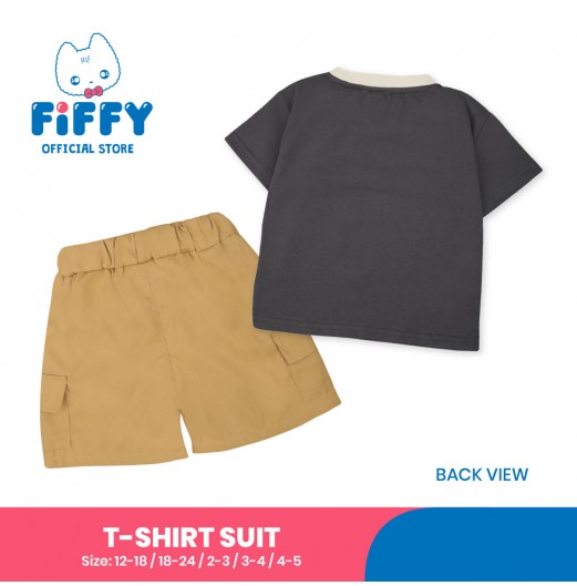 FIFFY BAJU BAYI DINO DANCE T-SHIRT SUIT (3225815)