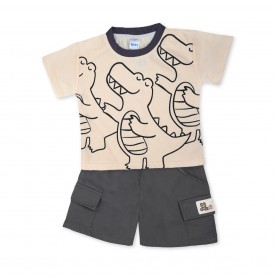 FIFFY BAJU BAYI DINO DANCE T-SHIRT SUIT (3225815)