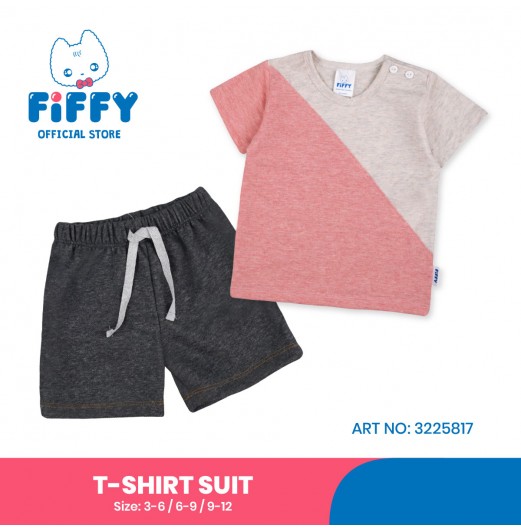 FIFFY TWO-TONE BAJU BAYI T-SHIRT SUIT (3225817)