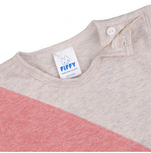 FIFFY TWO-TONE BAJU BAYI T-SHIRT SUIT (3225817)