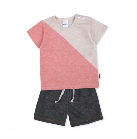 FIFFY TWO-TONE BAJU BAYI T-SHIRT SUIT (3225817)