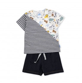 FIFFY SAFARI FRIENDS BAJU BAYI T-SHIRT SUIT (3225817)