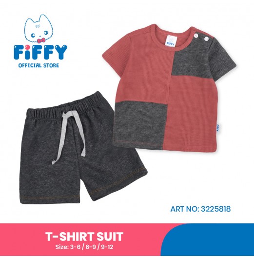 FIFFY PATCHWORK BAJU BAYI T-SHIRT SUIT (3225818)