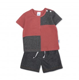 FIFFY PATCHWORK BAJU BAYI T-SHIRT SUIT (3225818)