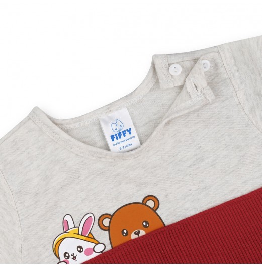 FIFFY PEEKABOO BAJU BAYI T-SHIRT SUIT (3225819)