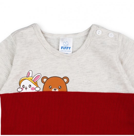 FIFFY PEEKABOO BAJU BAYI T-SHIRT SUIT (3225819)