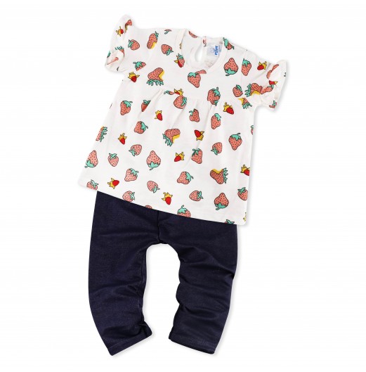 FIFFY PINKY STRAWBERRY LEGGING SUIT