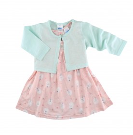 FIFFY BUNNY RABBIT CARDIGAN DRESS SET