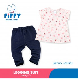 FIFFY PINKY MARK LEGGING SUIT