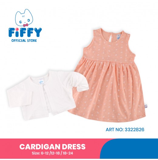 FIFFY UNRESTRAINED LEAF CARDIGAN DRESS
