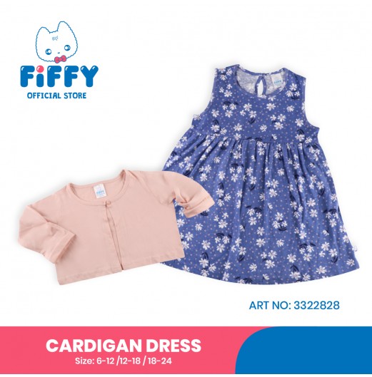 FIFFY MINI FLOWERS CARDIGAN DRESS