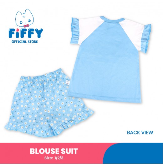FIFFY BUNNY WITH FLOWER BLOUSE SUIT