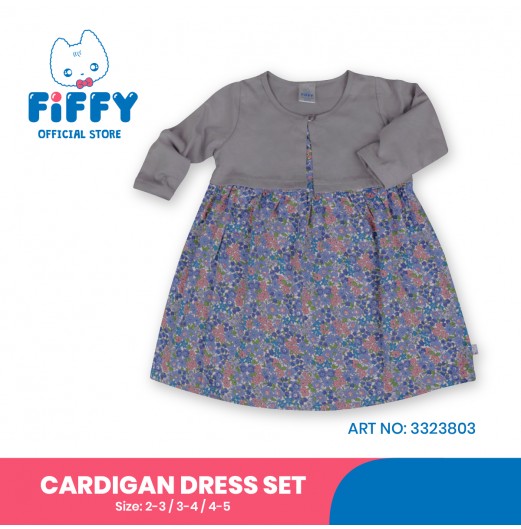 FIFFY DREAM FLOWER CARDIGAN DRESS