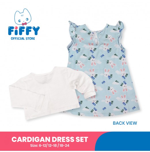 FIFFY LOVELY LOOK CARDIGAN DRESS SET