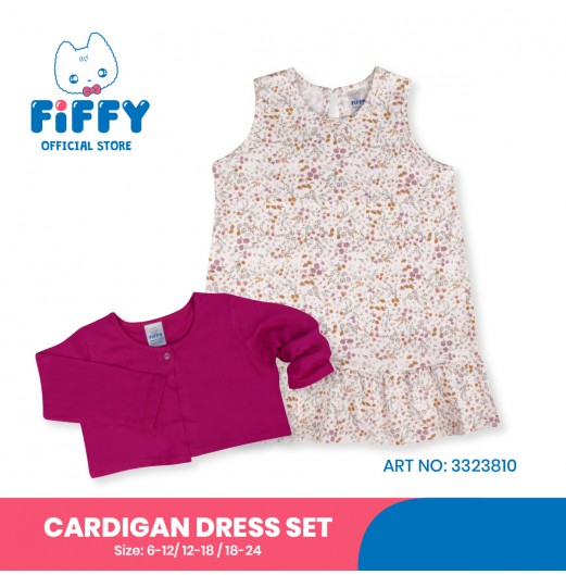 FIFFY SWEET SCENT CARDIGAN DRESS SET