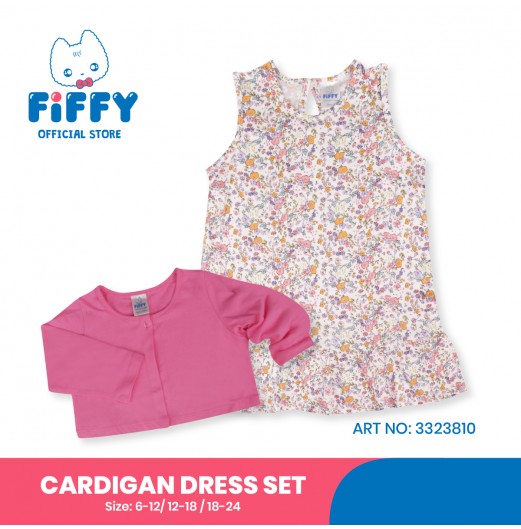 FIFFY SWEET SCENT CARDIGAN DRESS SET