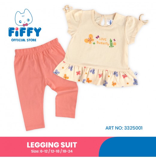 FIFFY BAJU BAYI LOVE BUTTERFLY LEGGING SUIT (3325001)