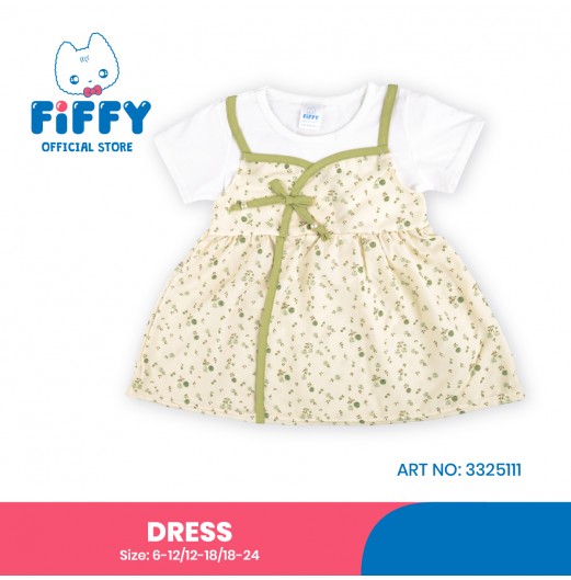 FIFFY PETAL WRAP BAJU BAYI DRESS (3325111)