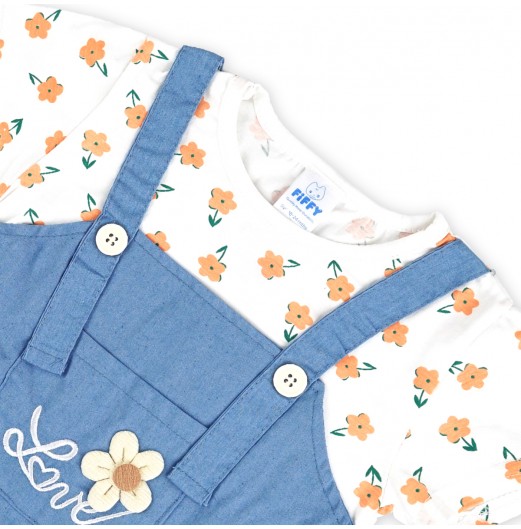 FIFFY FLORAL LOVE POCKET BAJU BAYI DRESS (3325111)